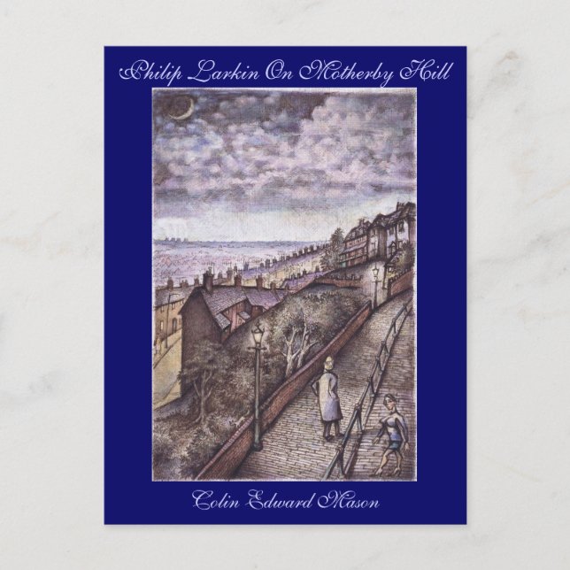 Postal Philip Larkin En Motherby Hill Art Postcard (Anverso)