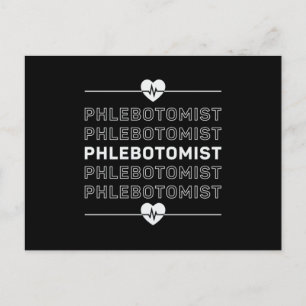 Postal Phlebotomist Phlebotomy Nurse Médica regalo médico