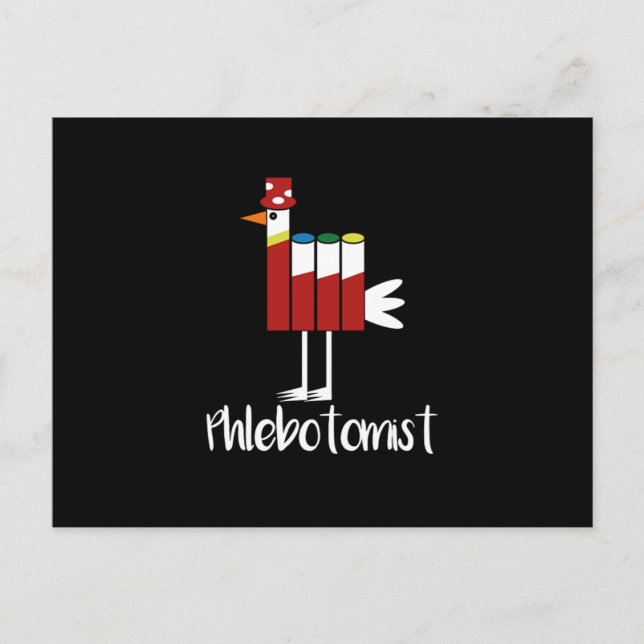 Postal Phlebotomist Vacutainer Phlebotomy Blood Gift (Anverso)