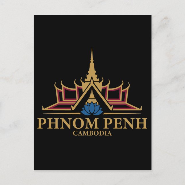 Postal Phnom Penh Camboya Sudeste Asiático (Anverso)