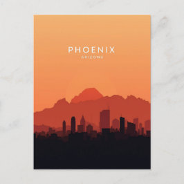 Postal Phoenix Arizona: Atardecer en el Desierto