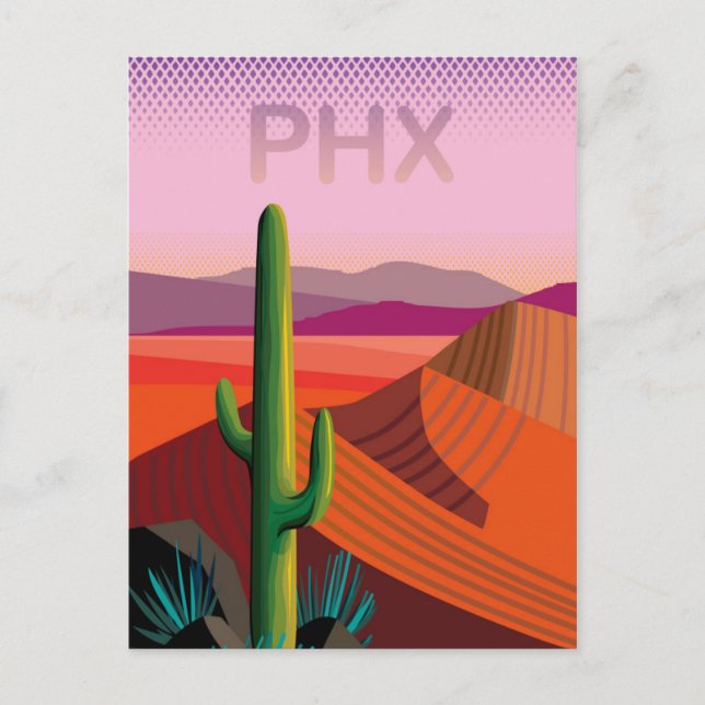 Postal Phoenix Arizona | Cartel de viaje (Anverso)