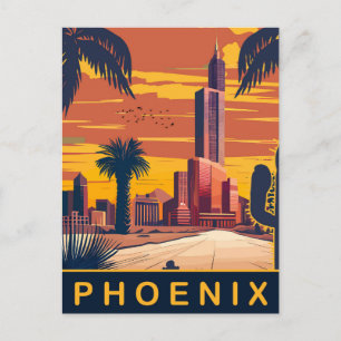 Postal Phoenix, Arizona, Viaje