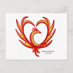 Postal Phoenix Heart, MeWarriorWoman en Twitch