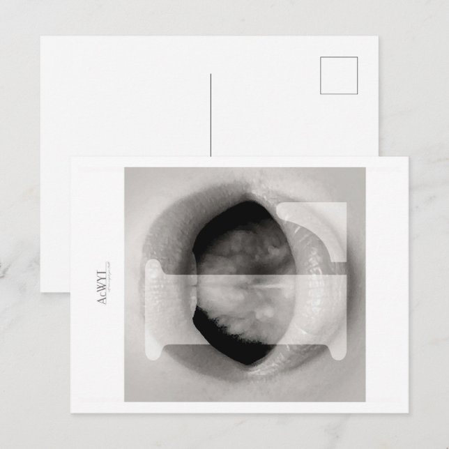Postal Phonetic Love Mouth Art L (Anverso / Reverso)
