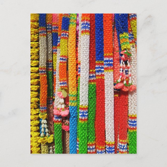 Postal Phuang Maalai - Garland floral tailandés (Anverso)