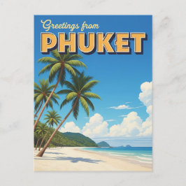 Postal Phuket Patong Beach Thailand Travel