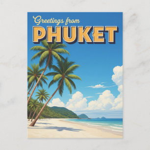 Postal Phuket Patong Beach Thailand Travel