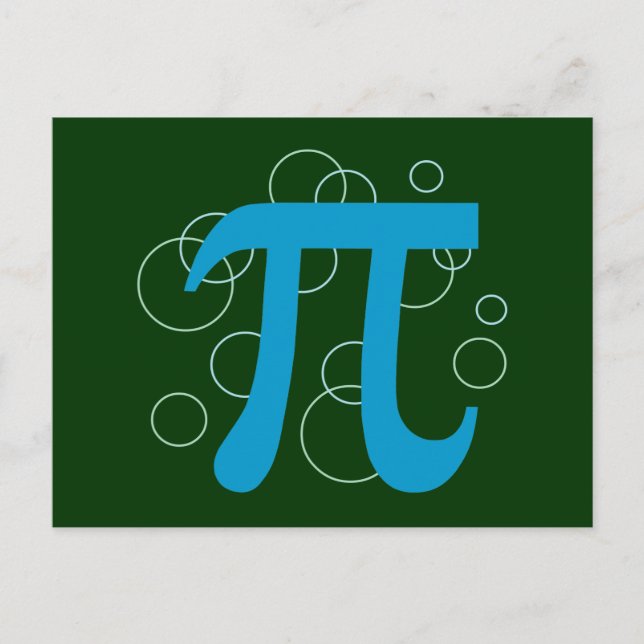 Postal Pi Circles (Anverso)