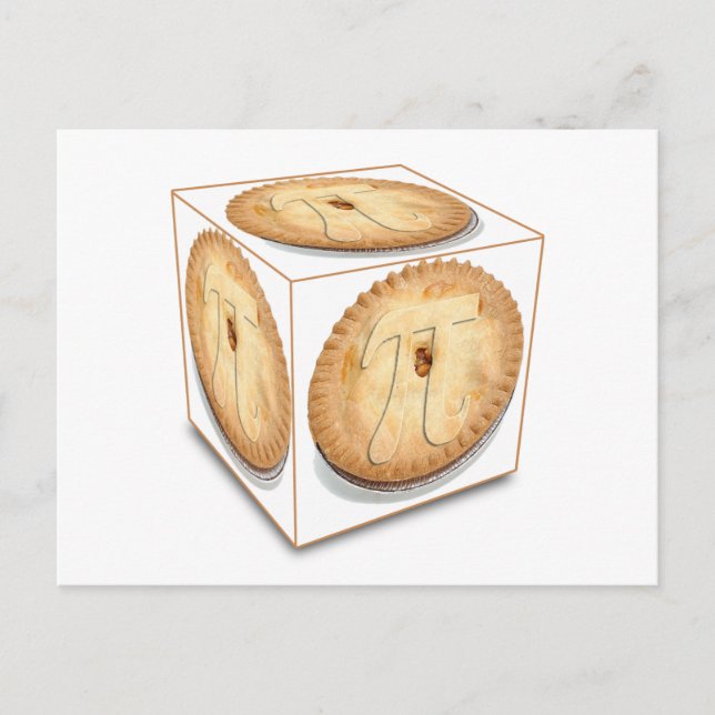 Postal Pi Cubed (PIE CUBED) PI PIE CRUST (Anverso)