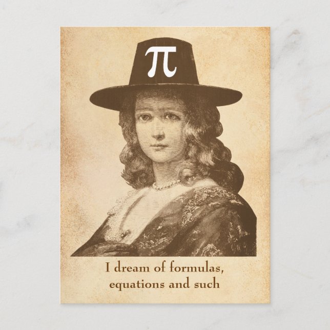 Postal Pi Lady Dreams (Anverso)