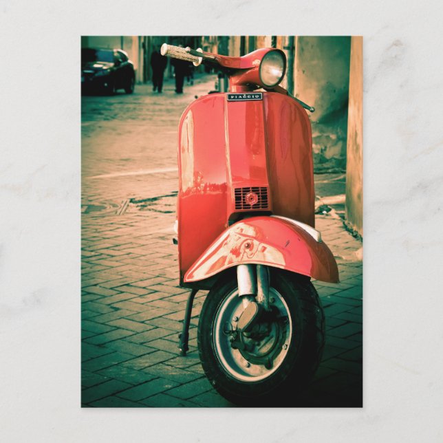 Postal Piaggio Scooter en Italia (Anverso)