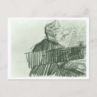 Postal Pianista, Bello Artes de Vincent van Gogh