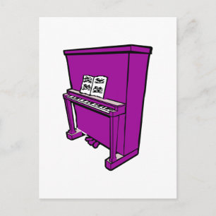 Postal piano alto púrpura erguido con música.png