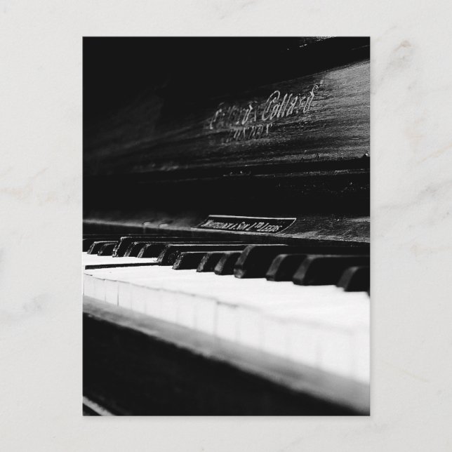 Postal Piano antiguo (Anverso)