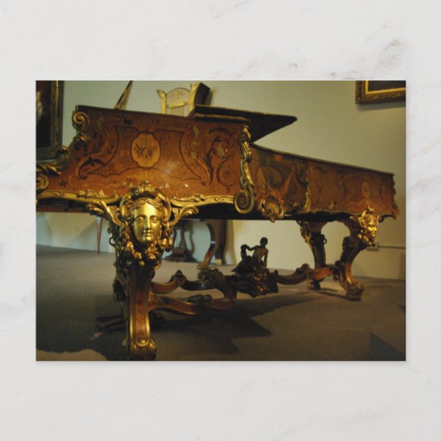 Postal Piano antiguo (Anverso)