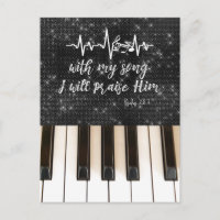 Piano con elogio de la Biblia Verse