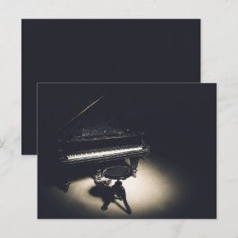 Postal piano de cola viejo