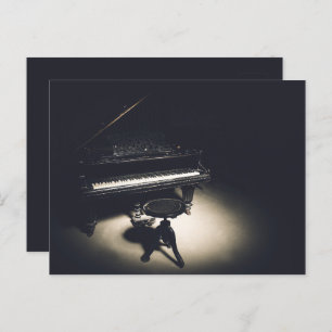 Postal piano de cola viejo