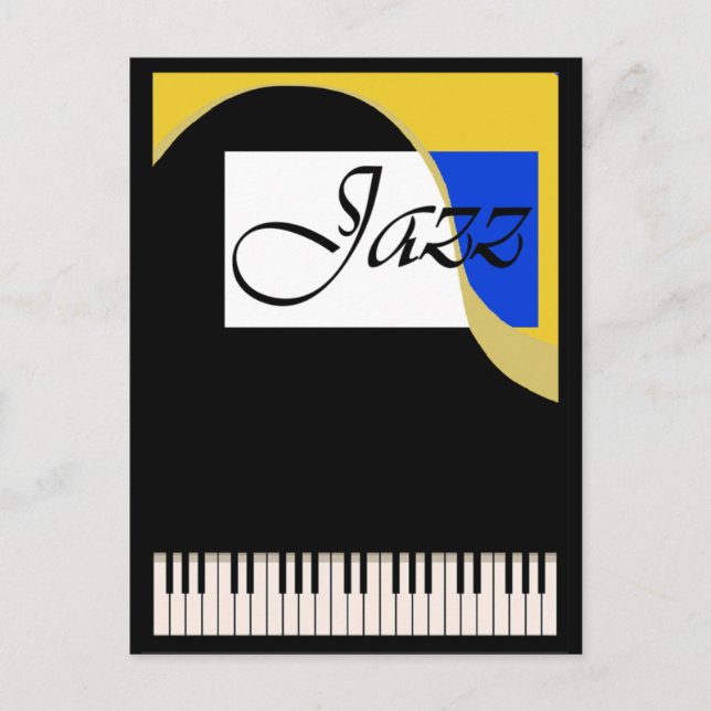 Postal Piano de Grand Jazz (Anverso)