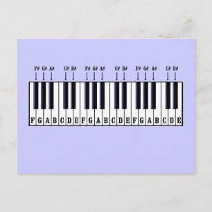 Postal Piano Keyboard Diagram