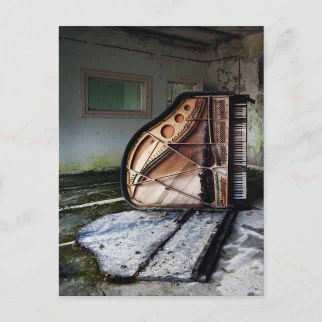 Postal Piano muerto (Anverso)