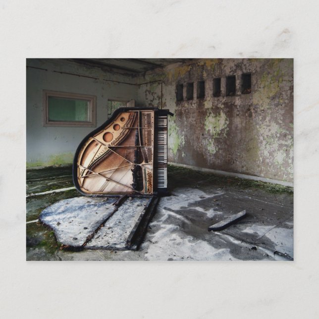 Postal Piano muerto (Anverso)