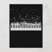 Piano Music Notes Instrucian músico pianista