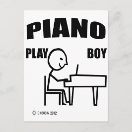 Postal Piano Play Boy