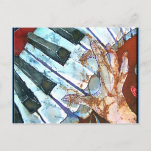 POSTAL PIANO POSTCARD