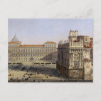 Piazza Castello, Turin, engraved by F. Citterio (c