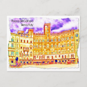 Postal Piazza del Campo