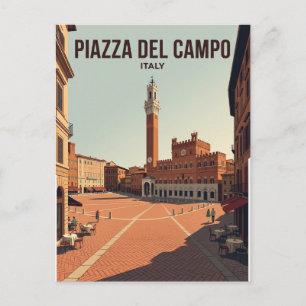 Postal Piazza del Campo Italia