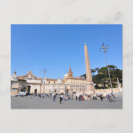 Postal Piazza del Popolo, Roma, Italia