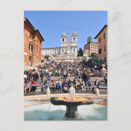 Postal Piazza di Spagna, Roma, Italia