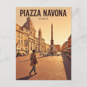Postal Piazza Navona Italia