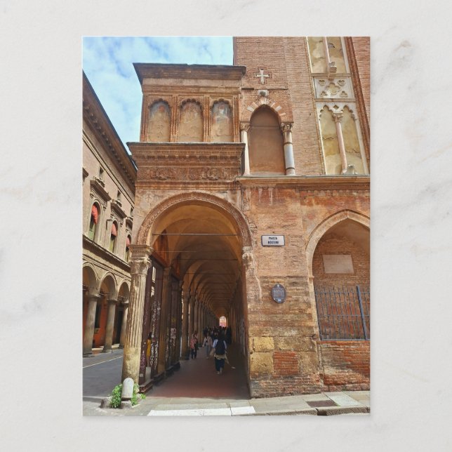 Postal Piazza Rossini Bologna Italia (Anverso)
