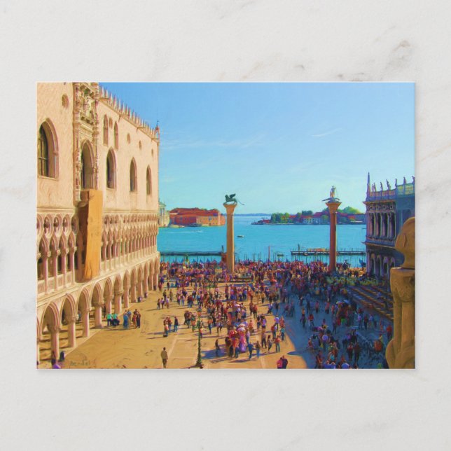 Postal Piazza San Marco - Venecia Italia (Anverso)