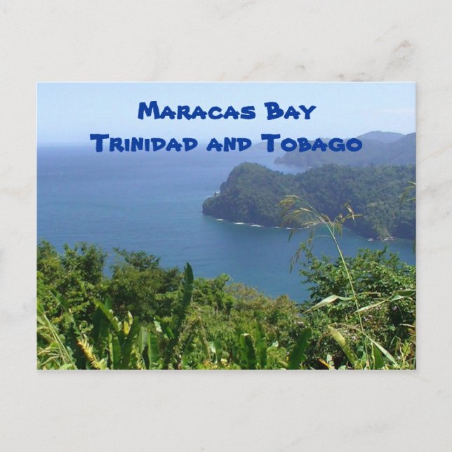 Postal PIC_0031, Maracas Bay Trinidad y Tobago (Anverso)