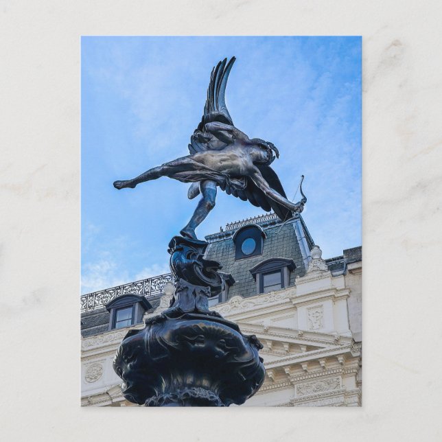 Postal Piccadilly Circus, Londres Reino Unido (Anverso)
