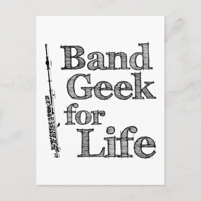 Postal Piccolo Band Geek (Anverso)