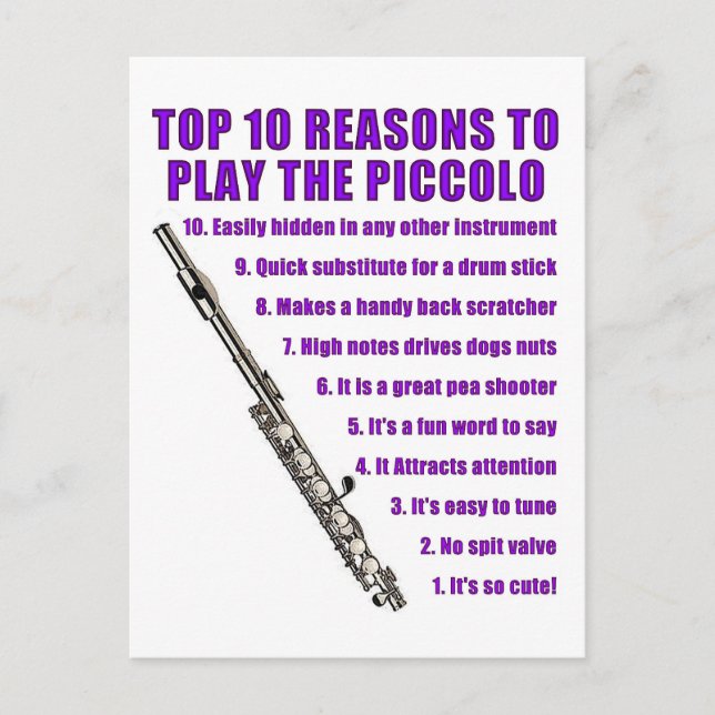 Postal Piccolo Top 10 (Anverso)