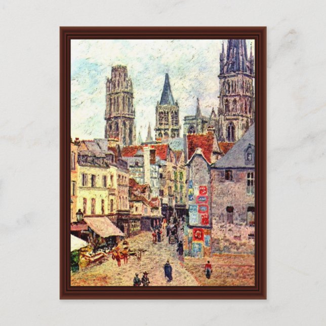 Postal Picerie Rouen, Por Pissarro Camille (Anverso)