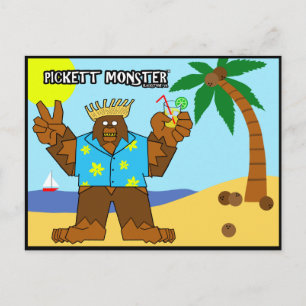 POSTAL PICKETT MONSTRUO - MONSTRUO DE PLAYA