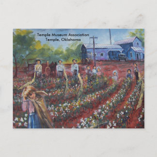 Postal Pickin de algodón en Oklahoma