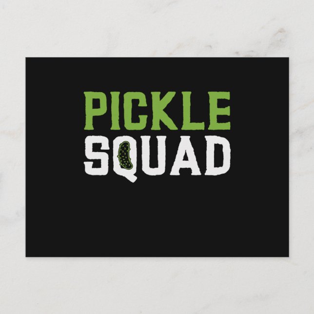Postal Pickle Cucumber Vegan Squad Green Grocer Mundo (Anverso)