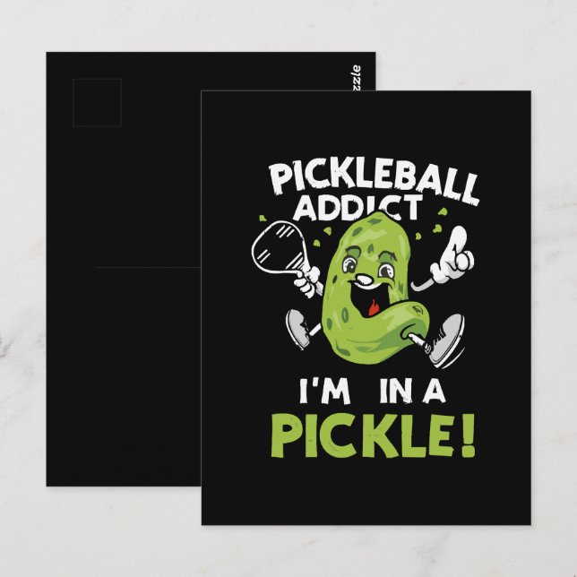 Postal Pickleball Divertido (Anverso / Reverso)
