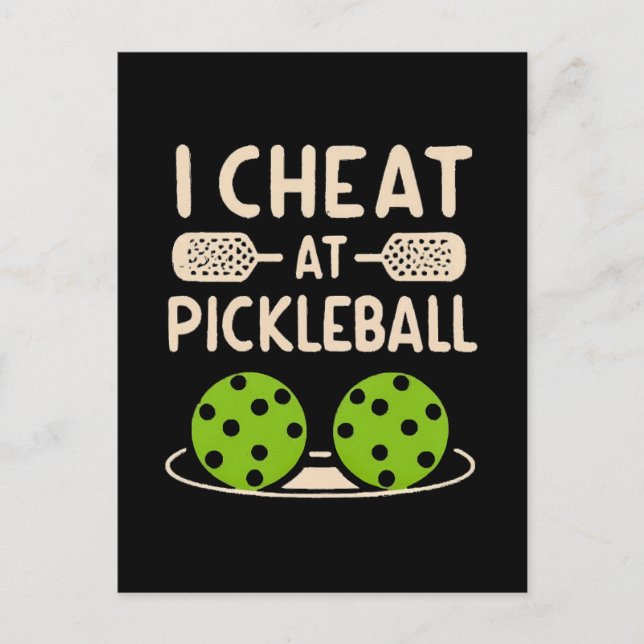 Postal Pickleball Divertido (Anverso)