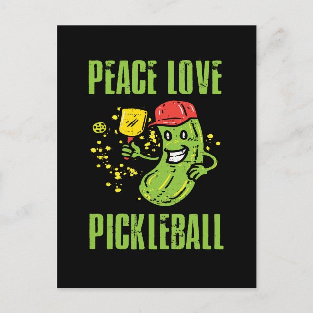 Postal Pickleball Divertido (Anverso)