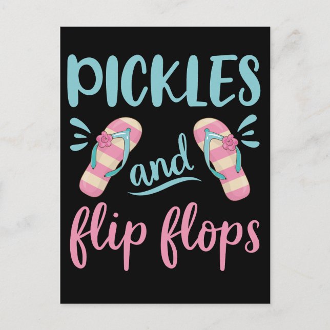 Postal Pickles y Flip Flops (Anverso)